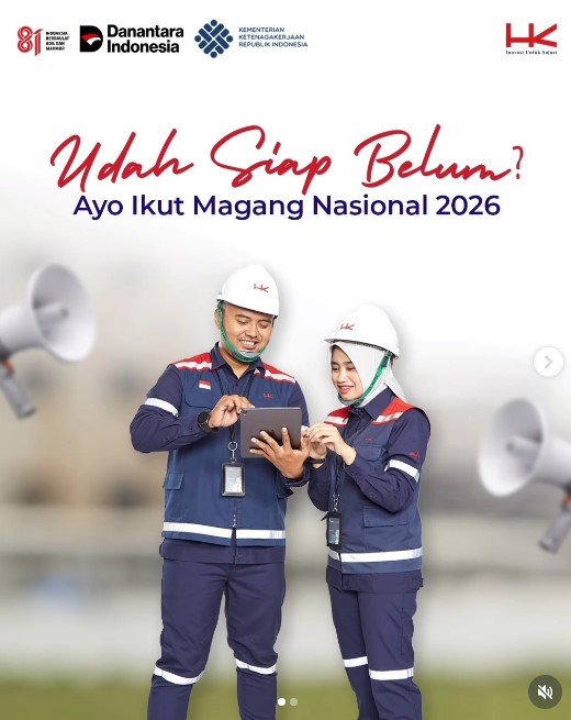 Hutama Karya Buka Lowongan Magang 2026 di 17 Posisi, Ini Syarat dan Cara Daftar Lewat SIAPkerja