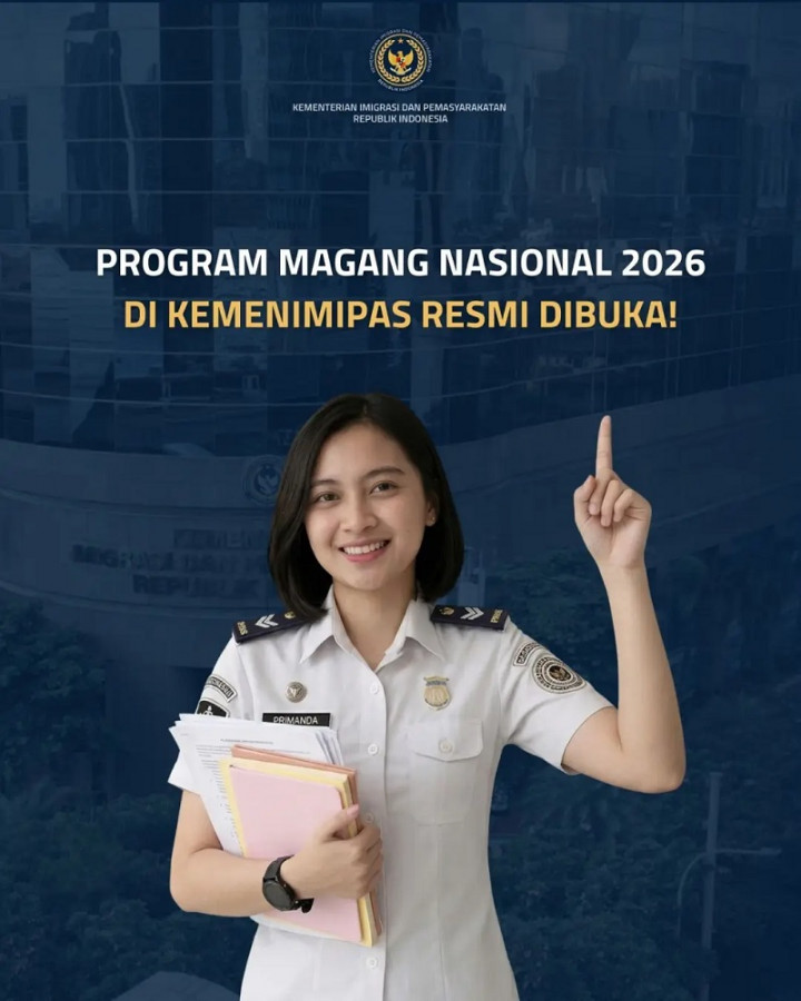 Kemenimipas Buka Lowongan Magang Nasional 2026 di Lapas dan Imigrasi, Cek Syarat Lengkapnya!