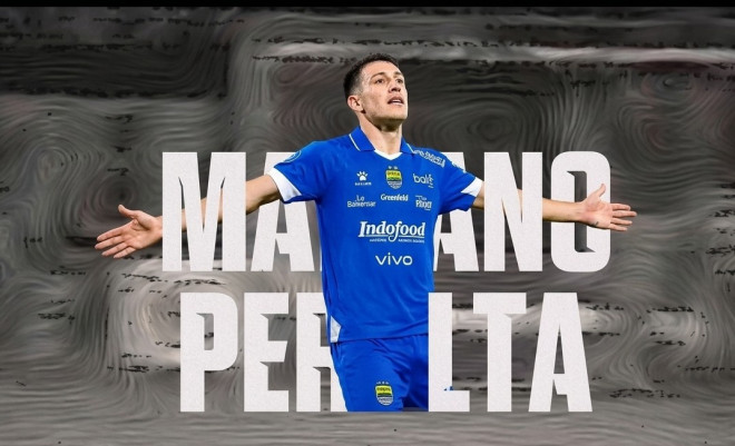 Pemain anyar Persib Bandung, Mariano Peralta. (Foto: Instagram @persib)