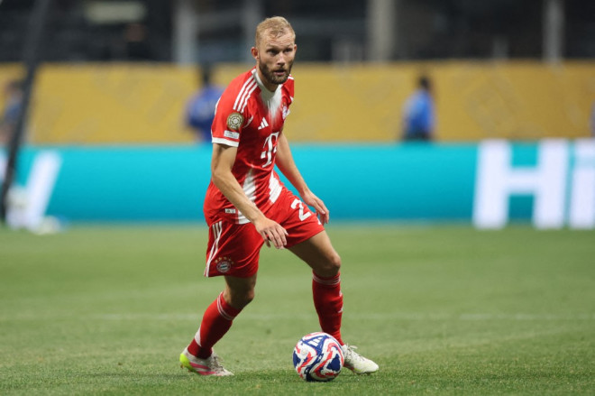 Gelandang Bayern Munchen, Konrad Laimer (AFP/Alex Grimm)