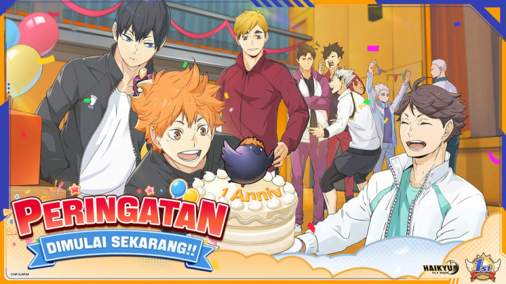 Haikyu!! Fly High Rayakan Ulang Tahun Pertama dengan Event dan Karakter Baru
