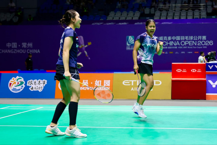 Hasil China Open 2026: Kejutan! Rachel/Febi Singkirkan Unggulan Kedua di Babak 32 Besar