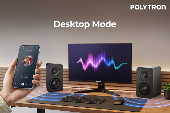 Polytron Audivo PHS 5B, Speaker Desktop Kelas Studio untuk Produktivitas Kreator