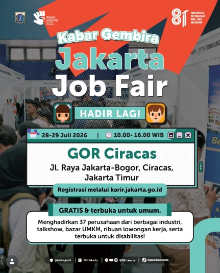Jakarta Job Fair 2026 Buka Ribuan Lowongan Kerja, Cek Jadwal dan Lokasinya!