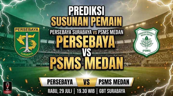 Prediksi Persebaya vs PSMS Medan: Susunan Pemain dan Perkiraan Skor