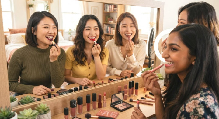 Liquid Lipstick Jadi Ratu Keranjang Belanja, Kuasai 60% Voting!