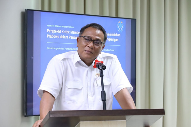 Menteri Lingkungan Hidup/Kepala Badan Pengendalian Lingkungan Hidup RI, Mohammad Jumhur Hidayat. DOK UNAS