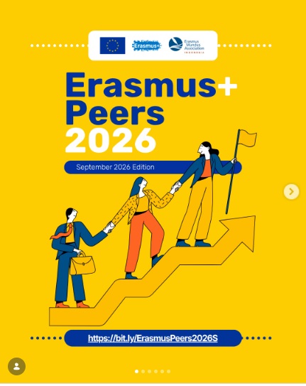 Pendaftaran Erasmus+ Peers 2026 Dibuka, Pendampingan Gratis Menuju Beasiswa Erasmus Mundus