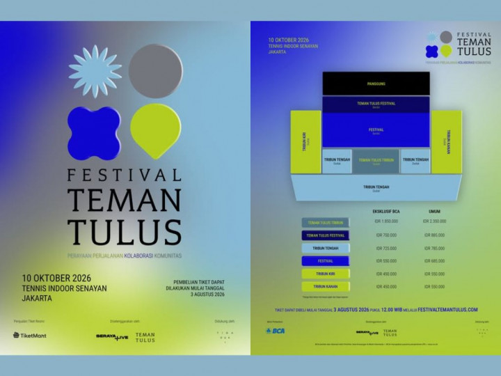 Harga Tiket Festival Teman Tulus 2026, Lokasi, dan Cara Belinya