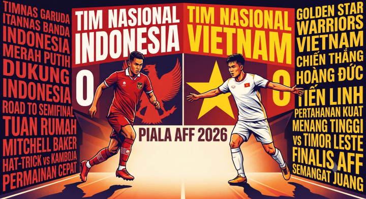 Prediksi Indonesia vs Vietnam di Piala AFF 2026: Skuad Garuda Menang Tipis