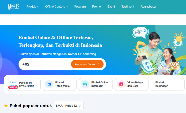 Mudah dan Praktis! Ini Cara Bayar Paket Ruangguru Lengkap dengan Pilihan Metodenya