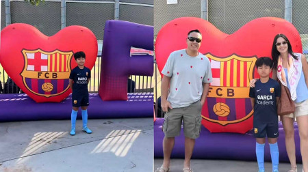 Putra Nia Ramadhani Tembus Akademi Sepakbola Barcelona dan Arsenal