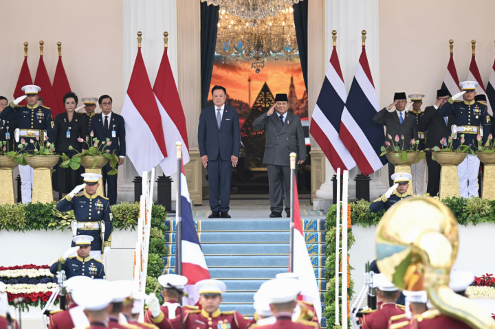 Presiden Prabowo Sambut Kunjungan Resmi Perdana Menteri Thailand di Istana Merdeka