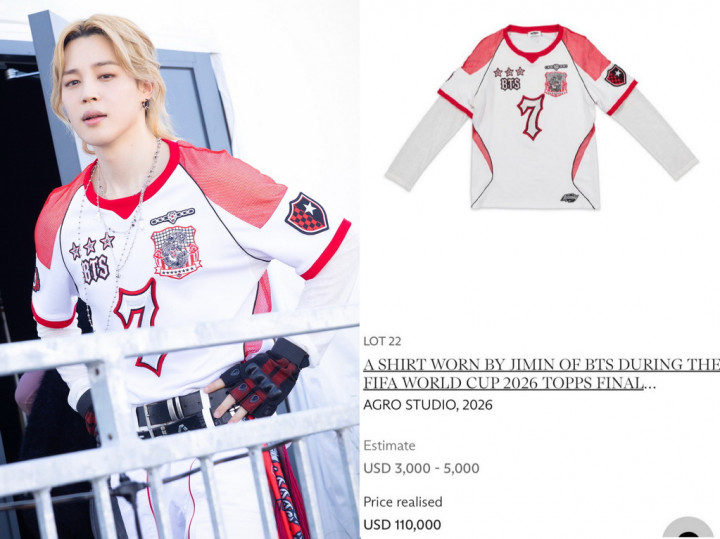 Jersey Jimin BTS Laku Rp1,9 Miliar, Jadi Barang Termahal di Lelang Piala Dunia 2026