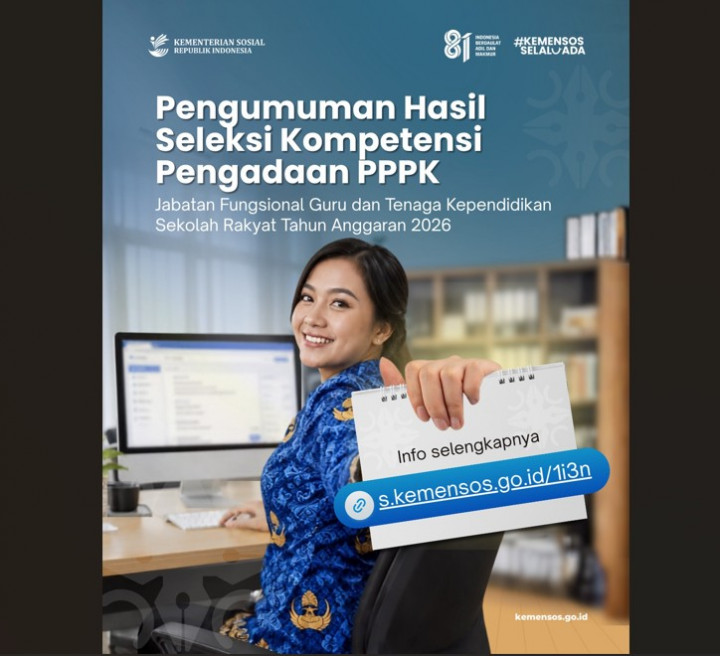 Link Pengumuman Seleksi PPPK Sekolah Rakyat 2026, Begini Cara Ceknya