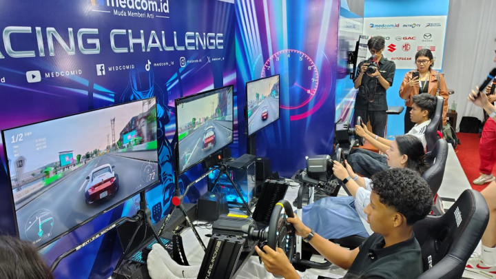 Adu Skill Balap Virtual di GIIAS 2026, Booth Medcom.id Jadi Magnet Pengunjung