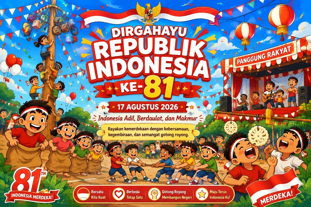 20 Prompt AI untuk Bikin Poster HUT ke-81 RI, Bisa Pakai ChatGPT dan Gemini