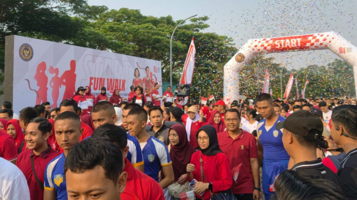 Kemenimipas Rayakan HUT RI dengan Fun Walk hingga Doorprize Kambing