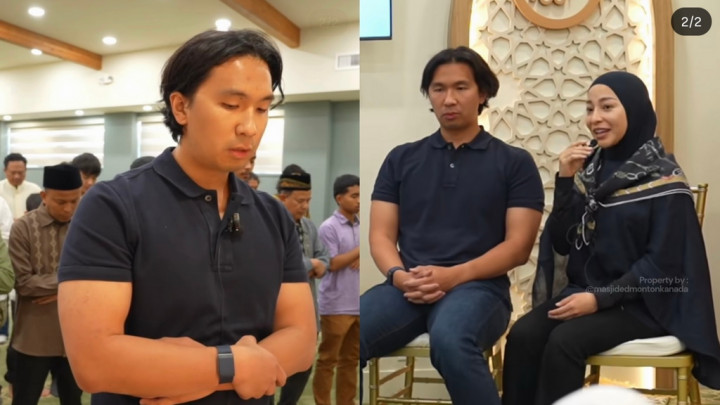 Jadi Imam Salat di Kanada, Bacaan Surat Alquran Suami Nikita Willy Tuai Pujian