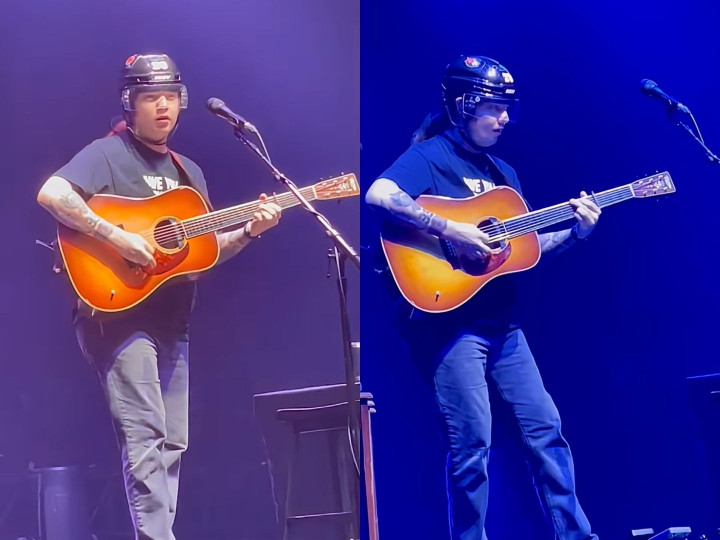 Musisi Ini Konser Pakai Helm Usai Disambit Korek Api Penonton