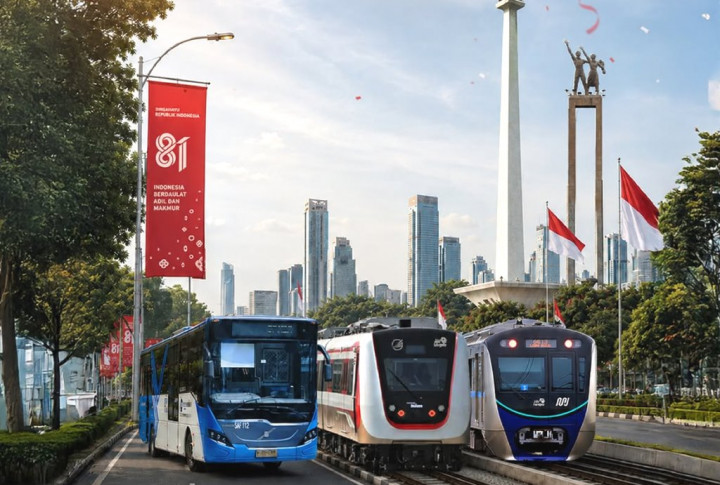 Tarif TransJakarta, MRT, dan LRT Jakarta Rp1 pada 17 Agustus 2026