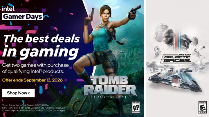 Intel Gamer Days 2026 Resmi Hadir, Ada Tomb Raider dan Star Wars Gratis