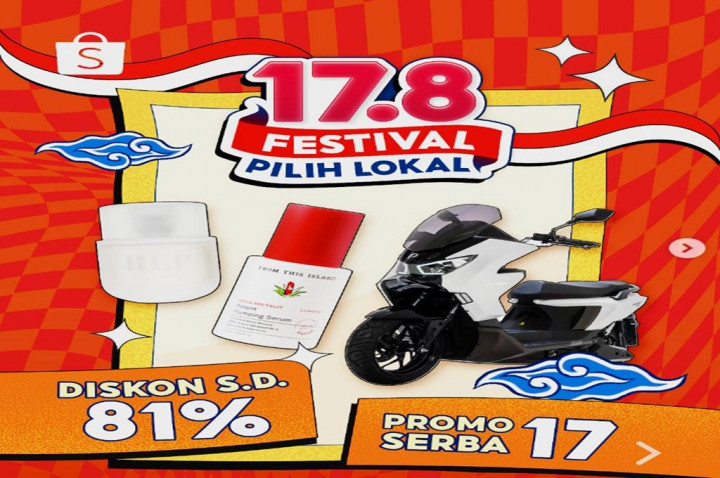 Shopee Tebar Promo Kemerdekaan, Ada Diskon 81% hingga Voucher Rp17