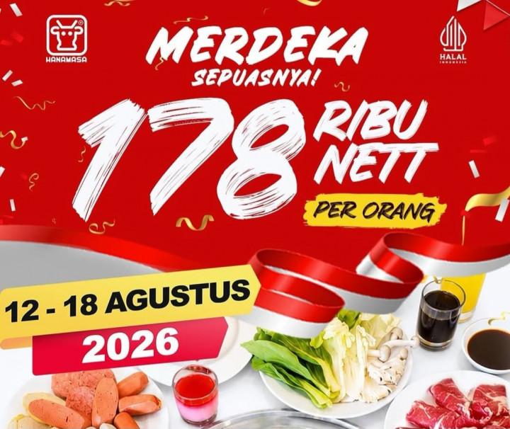 Promo Makanan 17 Agustus 2026, Ada Diskon 17 Persen hingga Makan Sepuasnya