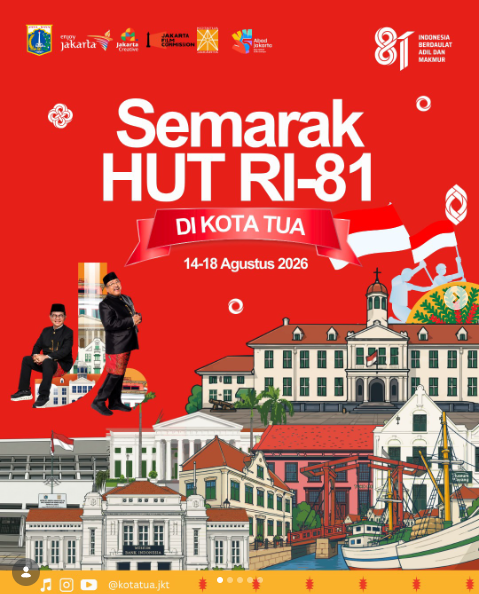 Semarak HUT ke-81 RI di Kota Tua Jakarta, Ada Pesta Rakyat hingga Pagelaran Wayang