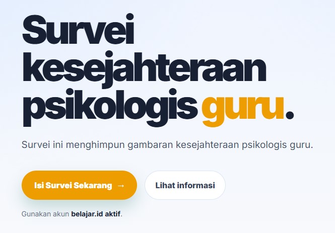 Referensi Kunci Jawaban Survei Kesejahteraan Psikologis Guru 2026: Cara Akses dan Kisi-kisi
