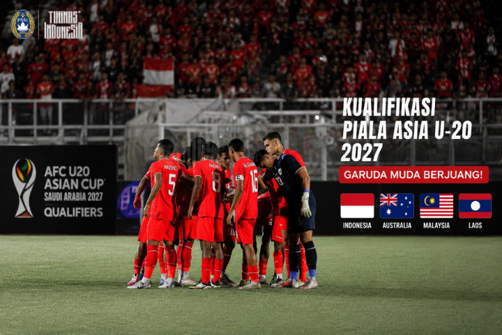 Jadwal Indonesia di Kualifikasi Piala Asia U-20 2027