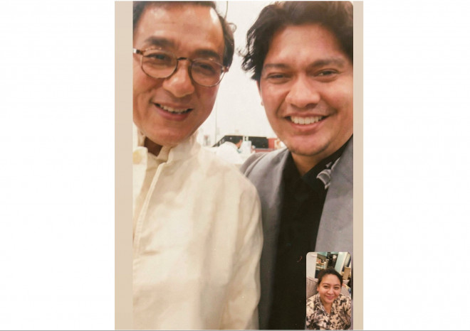 Jackie Chan & Iko Uwais (Foto: Instagram.com/audyitem)