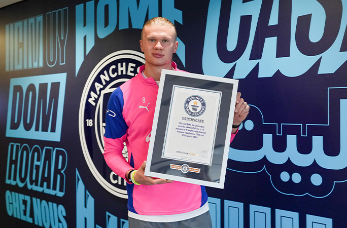 Erling Haaland Borong 4 Gelar Guinness World Records, Ini Daftarnya