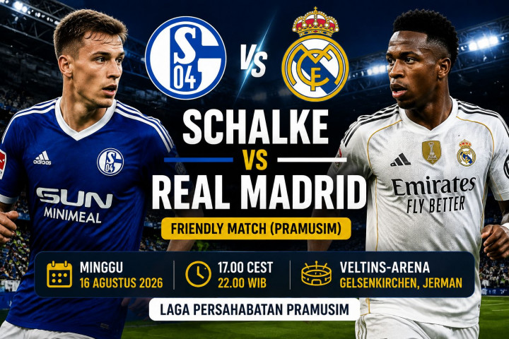 Jadwal dan Link Nonton Schalke 04 vs Real Madrid Hari Ini