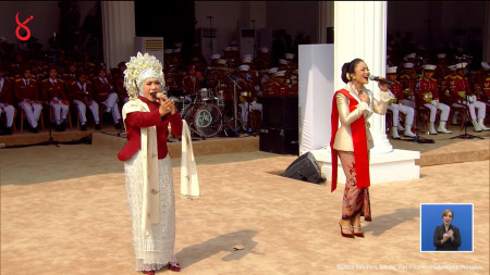 Melly Goeslaw dan Kris Dayanti Pukau Istana Negara di Peringatan HUT RI Ke-81