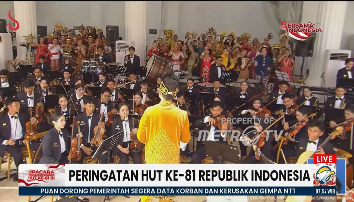 Mengenal Gita Bahana Nusantara, Paduan Suara dan Orkestra Muda yang Meriahkan HUT RI ke-81