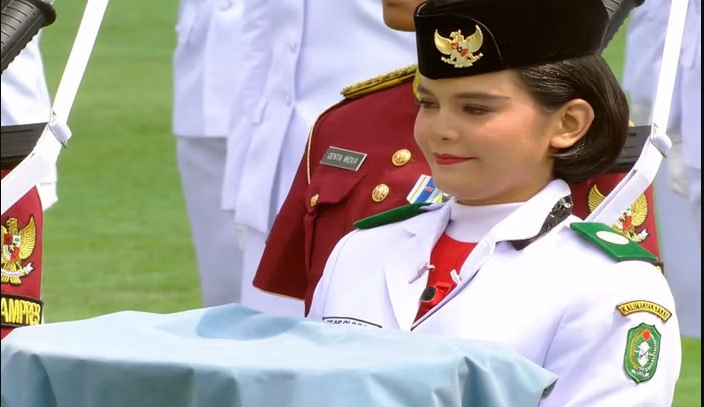 Profil Celine Olivia Apriani Theo, Pembawa Baki Paskibraka Nasional 2026 Asal Kalbar