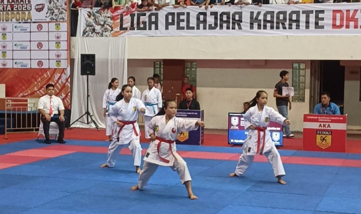 INKAI DKI Jakarta Sabet Juara Umum Liga Pelajar Karate Seri 1 Tahun 2026 Piala Kadispora