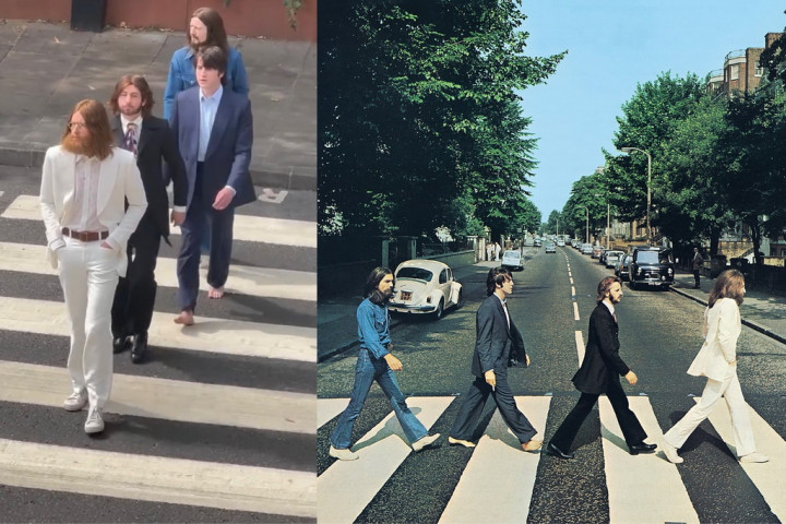 Aktor Biopik The Beatles Tiru Sampul Ikonik Album Abbey Road