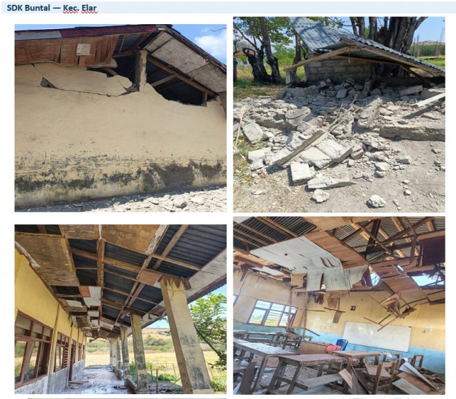 Sekolah rusak di NTT. DOK Kemendikdasmen