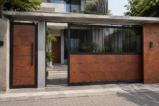 5 Ide Pintu Pagar Geser untuk Rumah, Hemat Ruang dan Modern