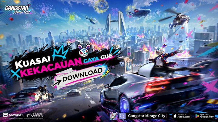 Gangstar Mirage City Resmi Hadir di Indonesia, Tembus 30 Juta Pra-registrasi