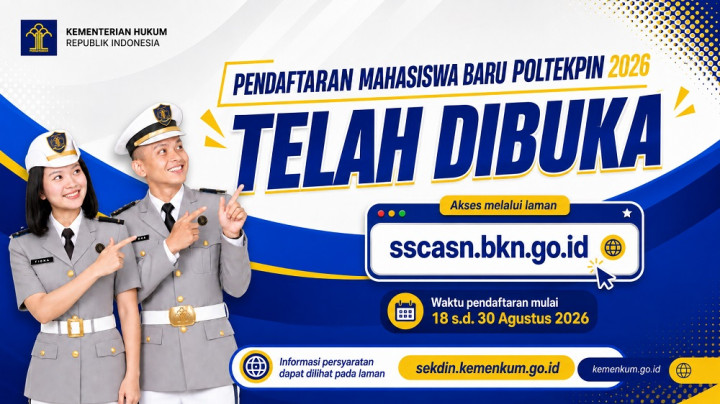 Dibuka 250 Formasi! Ini Syarat dan Jadwal Seleksi Poltekpin 2026 Terbaru