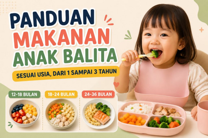 Panduan Makanan Anak Balita Sesuai Usia, dari 1 sampai 3 Tahun
