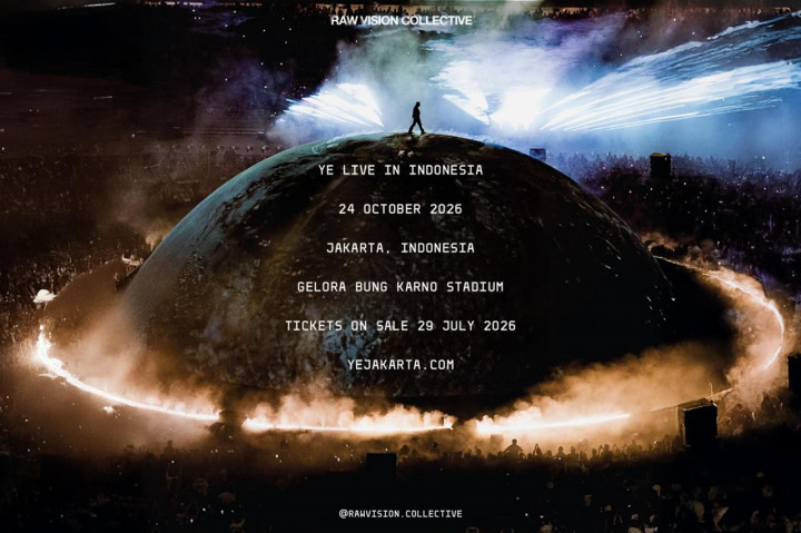 Tiket Konser Kanye West di Jakarta Diburu Fans dari Eropa hingga Amerika