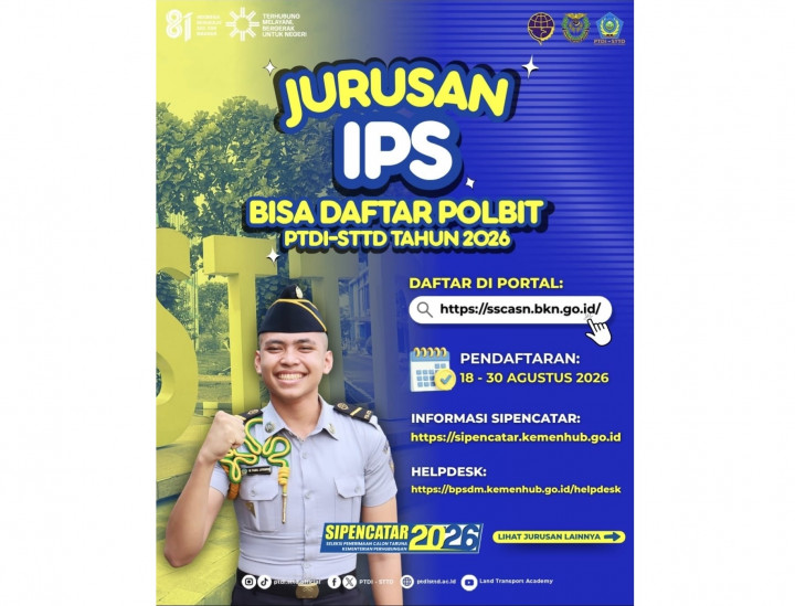 Anak IPS Ingin Masuk Sekolah Kedinasan Kemenhub? Ini Prodi PTDI-STTD yang Bisa Dipilih