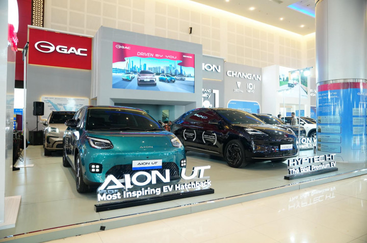 Cek Harga Mobil Listrik GAC Aion di GIIAS Surabaya 2026, Diskon Sampai Rp65 Juta