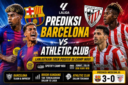 Prediksi Barcelona vs Athletic Club: Head to Head, Susunan Pemain dan Perkiraan Skor