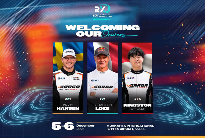 Sébastien Loeb dan Kevin Hansen Tampil di Rallycross World Cup Jakarta