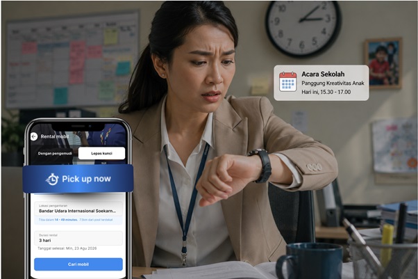 Kebutuhan Mendadak Teratasi: Rental Mobil Instan Pakai Fitur Pick Up Now Dari TRACtoGo
